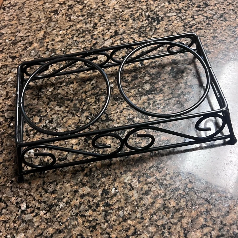Stainless Steel Pet Bowls with Black Stand